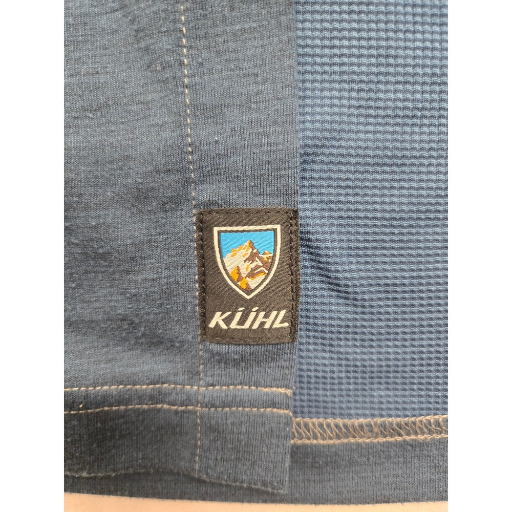 Kuhl Aerosoft Shirt Mens L Long Sleeve Button Up Blue Hiking Outdoor Casual - Picture 4 of 7